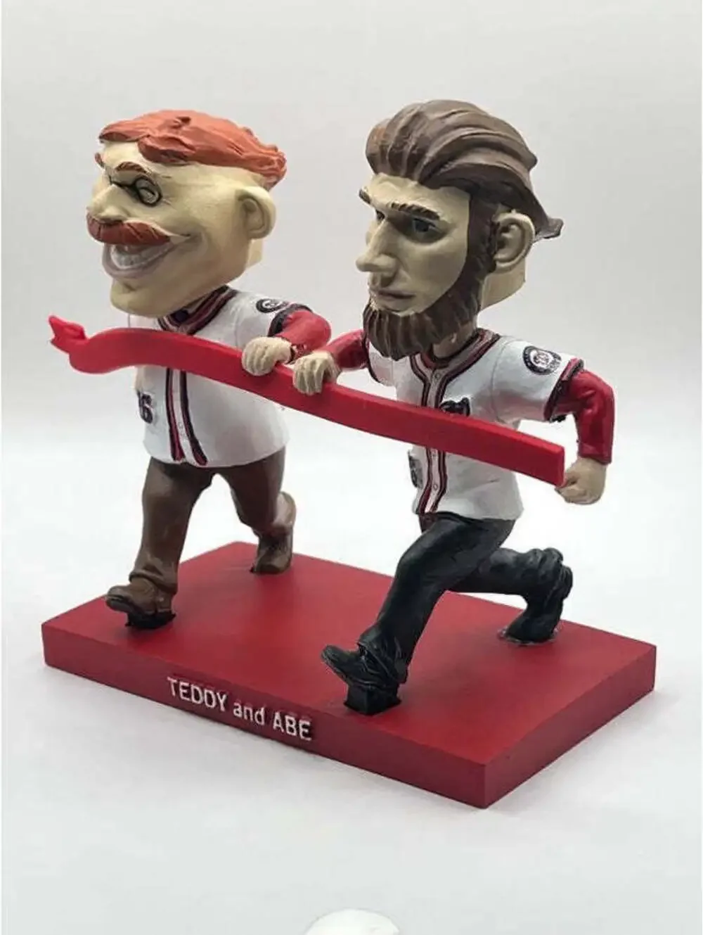 Washington Nationals President Race Teddy & Abe Bobblehead